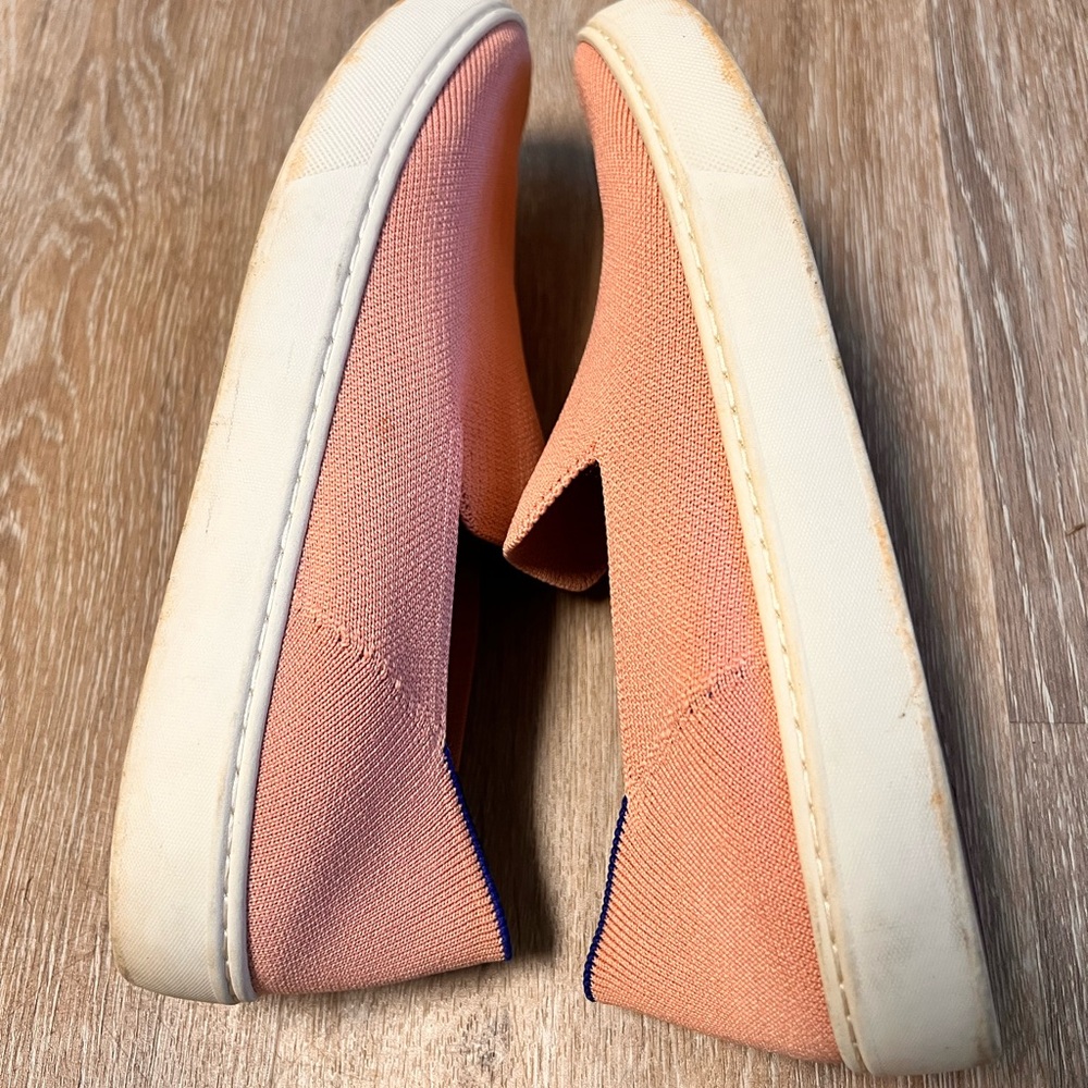 Rothy's Pink Slip-On Sneakers Loafers The Original Shoes Flats Moccasins - Picture 6 of 7